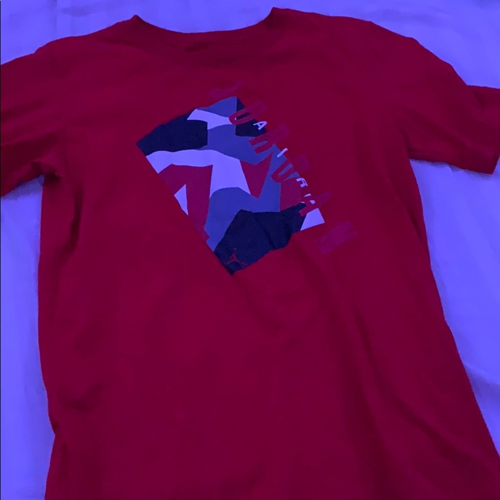 Air Jordan Red Short Sleeve Tee Youth XL